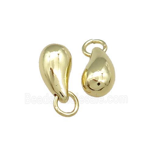 Copper Teardrop Pendant Gold Plated