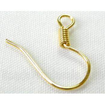 gold plated Iron Earring Wire