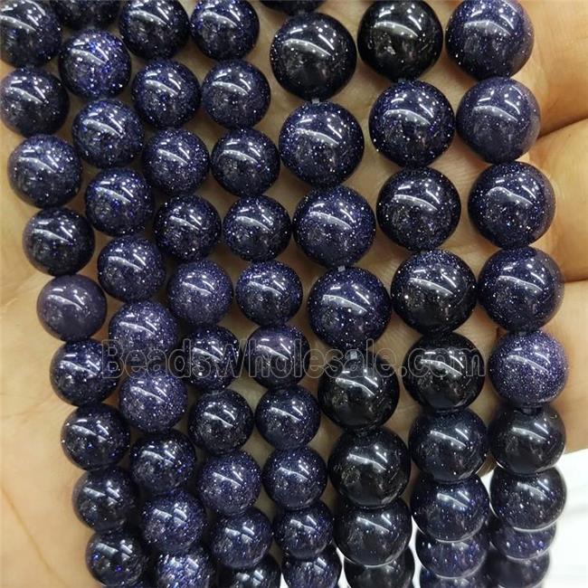 Blue sandstone beads sale