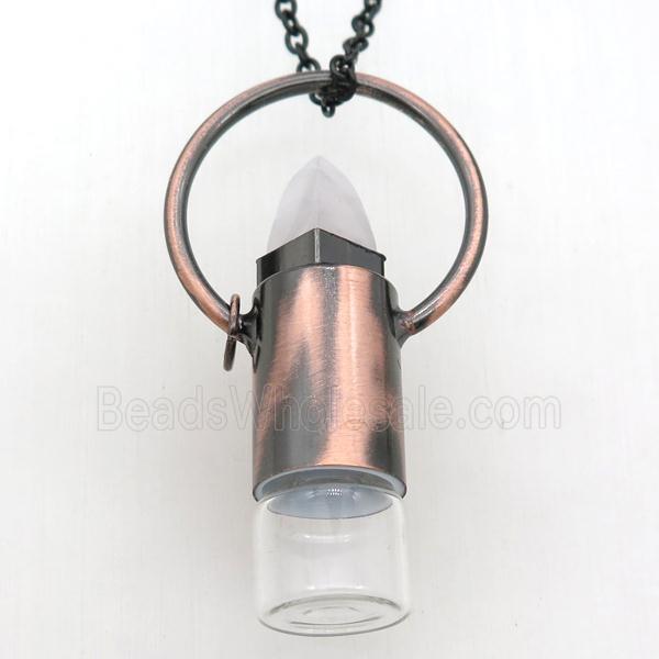 Antique perfume bottle necklace sales