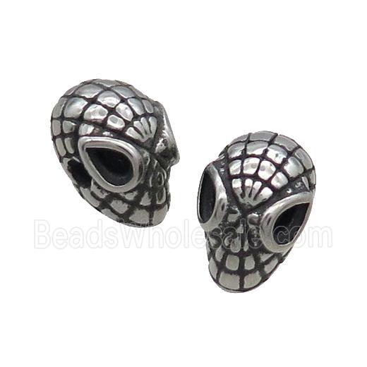 Stainless Steel Aliens Chrams Beads Antique Silver